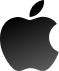 Apple logo dark